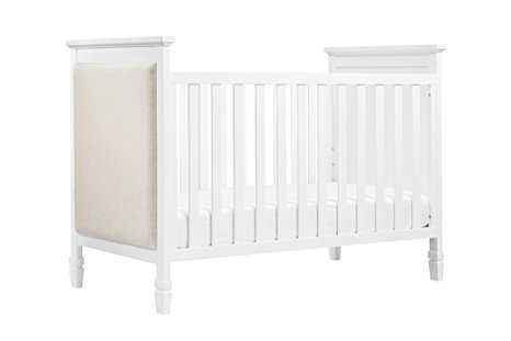 DaVinci Lila 3-in-1 Convertible Crib In White with Oatmeal Finish