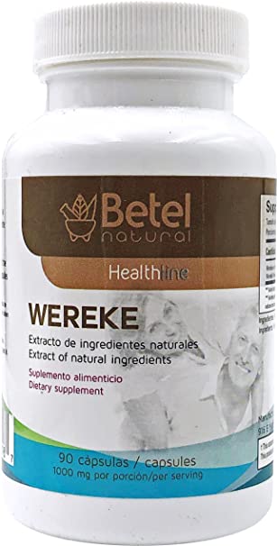 Wereke Capsules 90 Count 1000 milligram - Natural Support for Healthy Glucose Levels - Betel Natural