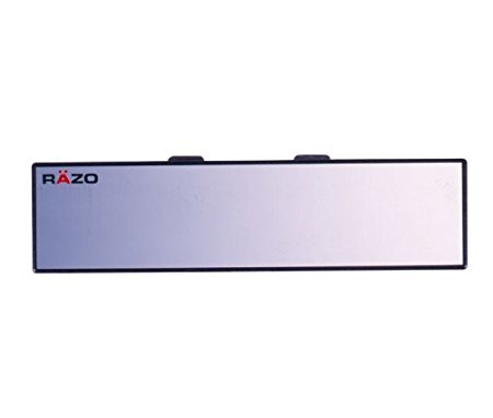 Razo RG23 11.8" Black Frame Wide Angle Convex Rear View Mirror - Pack of 1