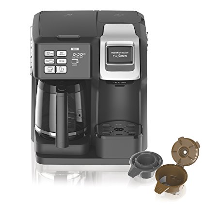 Hamilton Beach 49976 Flex brew 2-Way Brewer Programmable Coffee Maker, Black