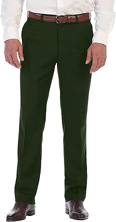 Gioberti Men's Hidden Expandable Waist Dress Pants