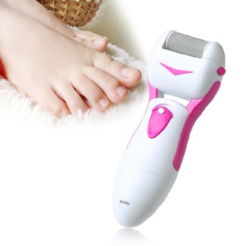 Callus Remover IMS Foot File Skin Remover Electric Callus Remover Pedicure Foot Care Tool Powerful Foot Callus Removal Tool Pedicure Kit Shaver Electric Callus For Men & Women Remover Electronic Foot File Professional Foot Spa Health Feet Care Removes Coarse Tough Skin Dead Hard Skin Calluses Repair & Smooth Cracked Dry Rough Feet (Pink)