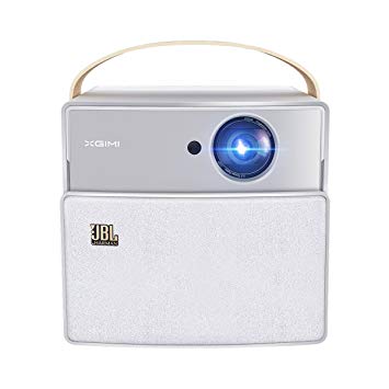 XGIMI CC Aurora 720P Portable Smart Mini Video Projector, 350 Ansi Lumens Wifi Bluetooth Speaker, LED Pico Projector for Smart Devices, 180" picture, Android OS, JBL Stereo