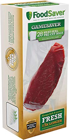 FoodSaver 1-Gallon GameSaver Heat-Seal Pre-Cut Bags, 28 Count