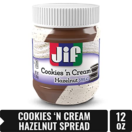 Jif Hazelnut Spread, Cookies and Cream, 13 Ounce