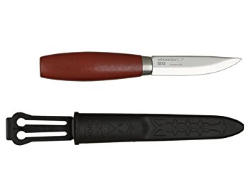 Morakniv Classic No 2/0 Wood Handle Utility Knife with Carbon Steel Blade, 2.9-Inch