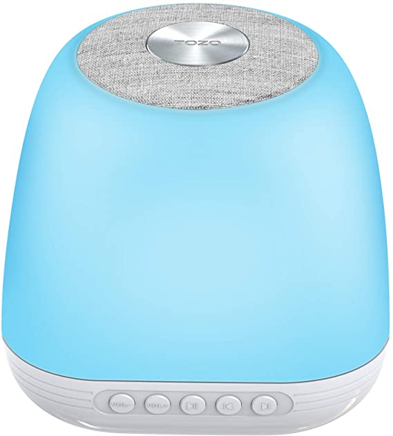 TOZO NL1 White Noise Machine with 32 Hi-fi Soothing Sounds, Adjustable Nightlight, 15 Volume Levels, Timer & Memory Function, Battery or Adapter Charging Options, Sound Therapy for Sleep, Study & Work