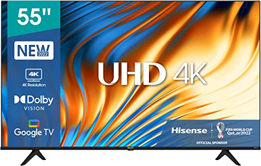 Hisense 55A68H - 55 inch Smart Ultra HD 4K Dolby Vision HDR10 Google TV with Bluetooth, Voice Remote (Canada Model) 2022