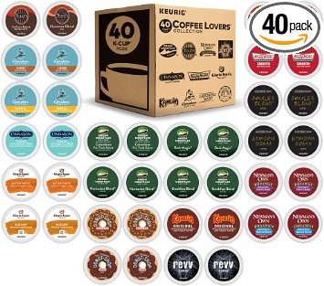 Keurig Coffee Lover's Variety Pack Single-Serve K-Cup Sampler, 40 Count