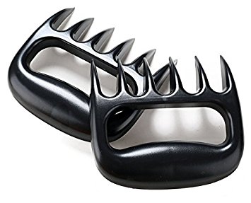 Anewise Meat Claws (Set of 2),Meat Claws,Meat Shredder Claws for BBQ Smoker- Meat Handler bear paws- BBQ Smoker Accessories- Box Packaged-eco-friendly Durable Material (Black)