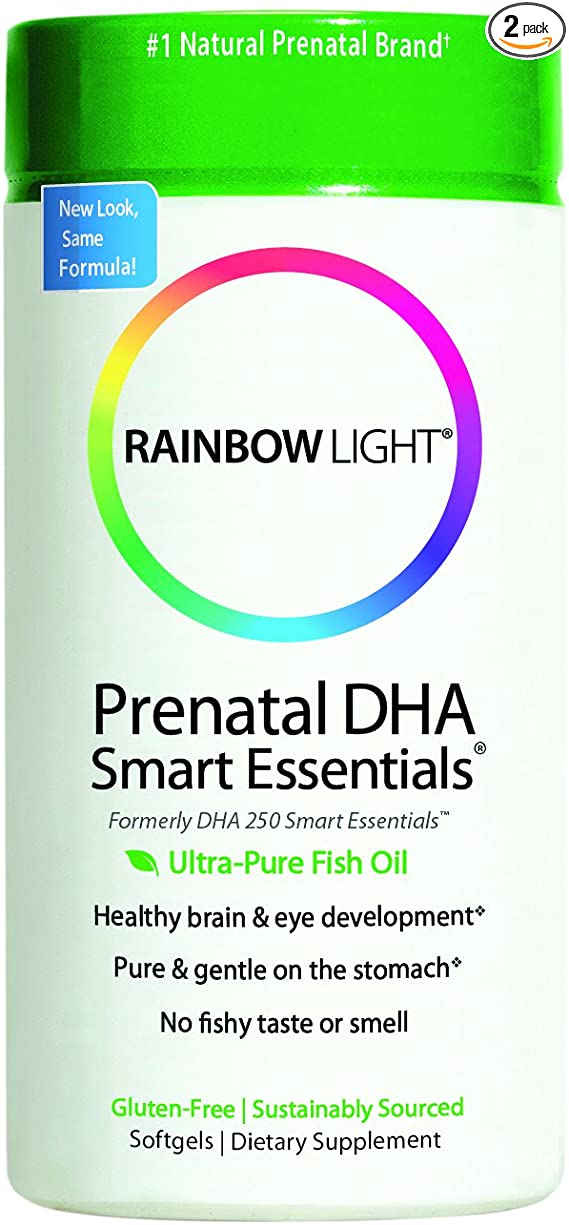 Rainbow Light DHA 250 Smart Essentials  60-Count Softgels (Pack of 2)