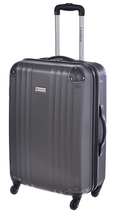 Canada 24 inch Charcoal Lightweight Hard Side Wheeled Suitcase