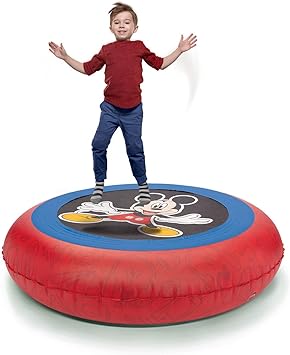 Mickey Mouse Mickey Bouncer and Ball Pit, 2-in-1 with 50 Balls for Kids, Boys, Girls– 55 lbs Max