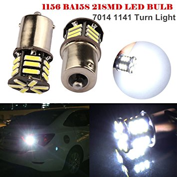 KDL 2X 1156 P21W BA15S 7014 21 SMD LED Brake Tail Turn Signal Rear Light Bulb Lamp-For Black Friday!