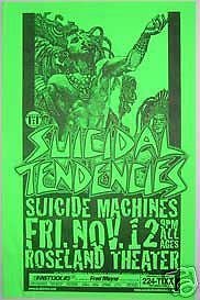 Suicidal Tendencies Suicide Machines Rare Original Punk Flyer Concert Poster
