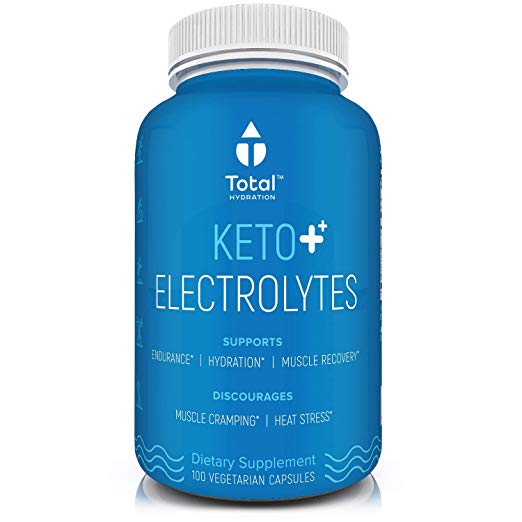 Plant Based Keto Electrolyte Supplement - Keto Balance Supplement | Keto Flu Symptom Relief & Rapid Rehydration W/Sodium, Magnesium & Zinc | for Exercise & Cramp Relief - 100 Vegan Tablets