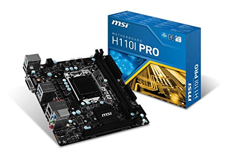 MSI Intel Skylake H110 LGA 1151 DDR4 USB 3.1 Mini ITX Motherboard (H110I Pro)