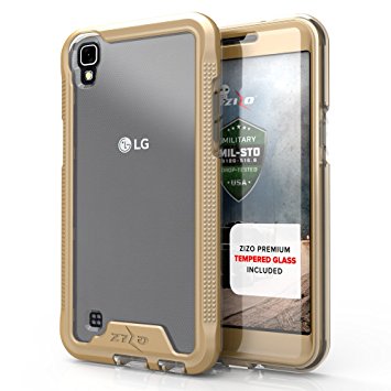 LG X Power Case, Zizo [ION Series] with FREE [LG X Power Screen Protector] Transparent Clear [Military Grade Drop Tested] for LG X Power K210 (2016)