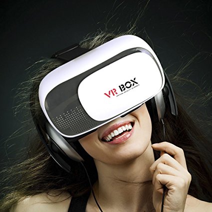 California Sugar One VR Virtual Reality Headset for iPhone Samsung DIY for 3D Movies White