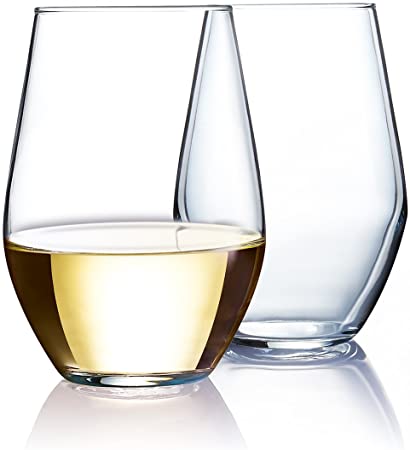 Luminarc Concerto Stemless Wine (Set of 4), 19 oz, Clear