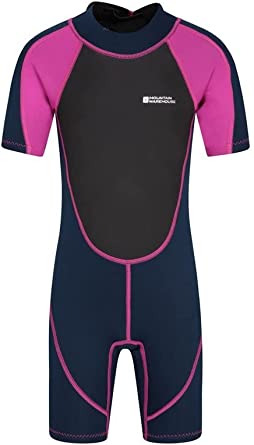 Mountain Warehouse Junior Shorty Wetsuit-2.5mm, Neoprene Kids Wetsuit