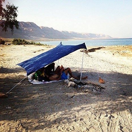 Otentik Beach SunShade - With Sandbag Anchors - The Original Sunshade since 2010