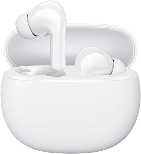 Xiaomi Redmi Buds 4 Active TWS Wireless Earbuds, Bluetooth 5.3 Low-Latency Game Headset with AI Call Noise Cancelling, IP54 Waterproof, 30H Playtime, Lightweight Comfort Fit Headphones, White