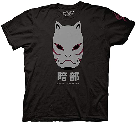 Ripple Junction Naruto Shippuden Anbu Black Ops Mask Adult T-Shirt