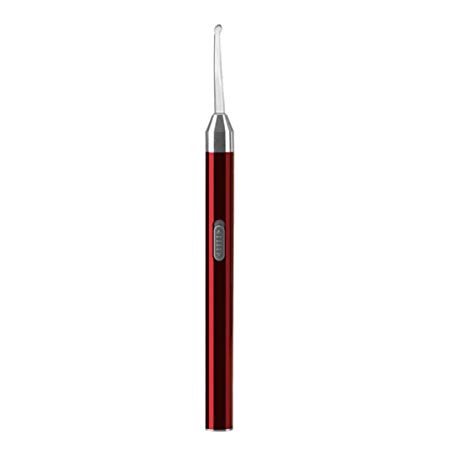 Sacow Ear Pick, USB Ear Curette LED Light Ear Scoop Earwax Removal Cleaner Tool for Kids (Red)