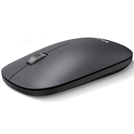 VicTsing 2.4GHz Wireless Bluetooth Mouse – Dual Mode and Portable Mobile Optical Mice with Ultra-Slim Design, Silent Click, 5 Levels DPI for Notebook, PC, Laptop, Computer, Mac, Android, Windows