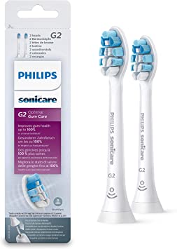 Philips Sonicare Original Toothbrush Heads Optimal Gum Care HX9032/10 4X Healthier Gums Pack of 2