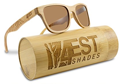 Wood Sunglasses made from Maple -100% polarized lenses in a wayfarer that floats