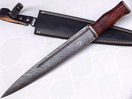 REG-212, Custom Handmade Damascus Steel Scottish Dirk Blade Knife
