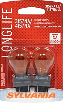 SYLVANIA 3157NA/4157NA Long Life Miniature Bulb, (Contains 2 Bulbs)