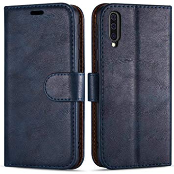 Case Collection Premium Leather Folio Cover for Samsung Galaxy A70 Case (6.7") Magnetic Closure Full Protection Book Design Wallet Flip with [Card Slots] and [Kickstand] for Samsung A70 Phone Case