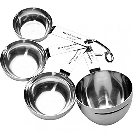 KitchenAid Kitchen Tools Set of 4 Stainless Steel Measuring Cups