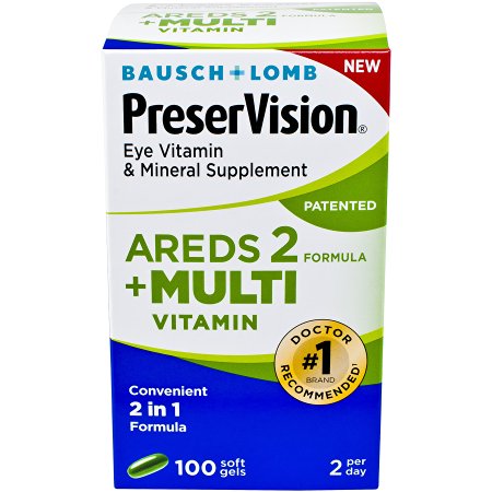 PreserVision AREDS 2 Plus Multivitamin Vitamin and Mineral Supplement, 100 Count