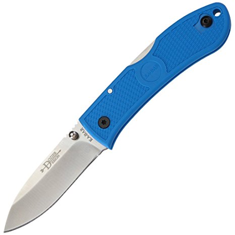 Ka-Bar 4062BL Folding Hunter Knife with 3" Blade, Blue