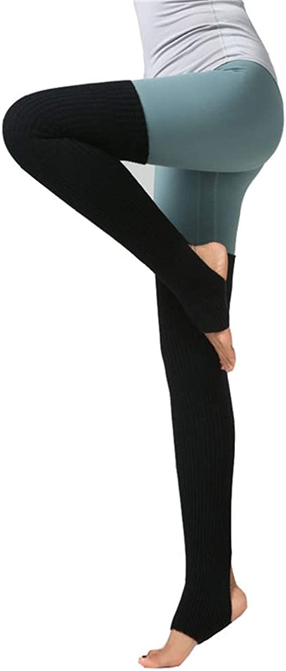 Women Professional Yoga Socks - Calf Knitted Leg Warmers Yoga Socks Boot Cover
