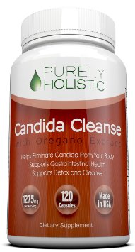Candida Cleanse 120 Capsules 9733 100 MONEY BACK GUARANTEE 9733 With Herbs Antifungals Enzymes and Probiotics Kills off Candida and Prevents Reoccurrence - Plus Free eBook on Eradicating Candida