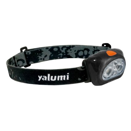 Yalumi LED Headlamp Spark Professional 120-lumen Floodlight/90-lumen Spotlight White/red Night Vision, Electronic Wide/Narrow beam angle switching, Less than 2.8 oz