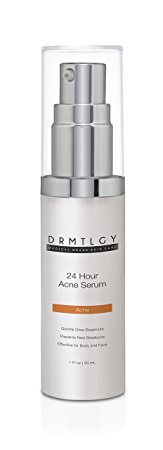 DRMTLGY - Powerful Acne Treatment Serum Features Micronized Benzoyl Peroxide and Glycolic Acid to Fight Acne on the Spot. Eliminate Acne and Reduce Acne Scarring.