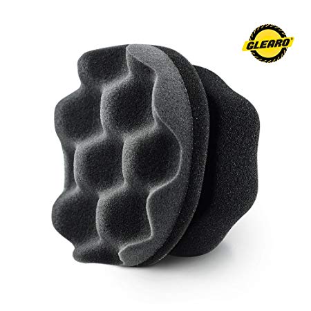Glearo Tire Shine Dressing Applicator - Tire Applicator Dressing Pad - Perfect for Meguiar's G7516 Endurance Tire Gel, Durable Reusable Foam, Large Hex Grip Design for No Slip No Mess & Easy Use