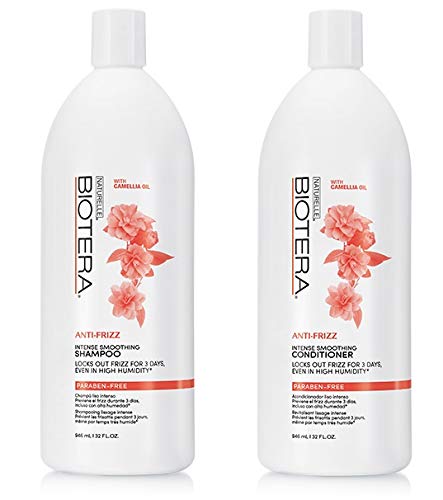 Biotera Anti-Frizz Intense Smoothing Shampoo & Conditioner, 32 oz