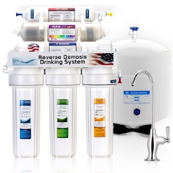 Express Water 8 Stage Alkaline Antioxidant Reverse Osmosis Home Drinking Water Filtration System