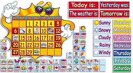 Scholastic Teacher's Friend Super Sunshine! Calendar Bulletin Board (TF3105)