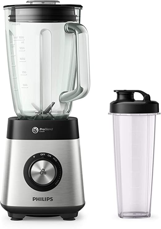 Philips HR3573/91 Blenders, 1000 W, 2 liters, Metallic