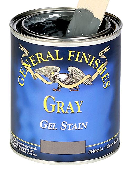 General Finishes GRP Oil Base Gel Stain, 1 Pint, Gray