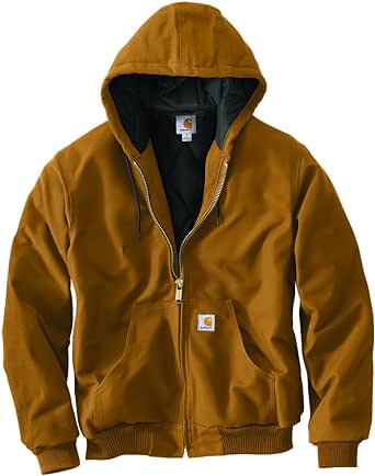 Carhartt Men's J140 Loose Fit Firm Duck Insulated Flannel-Lined Active Jac