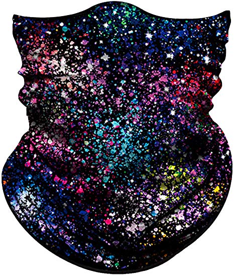 Obacle Seamless Bandana for Rave Face Mask Dust Wind UV Sun Protection Durable Neck Gaiter Tube Mask Headwear Bandana Face Mask for Men Women Festival Party Motorcycle Riding Fishing Hunting Outdoor